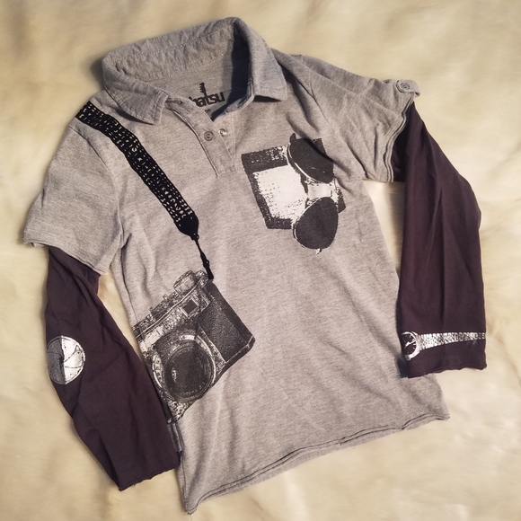 Mini Shiatsu Set of 3 Long Sleeved Shirts sz5 - Picture 2 of 14